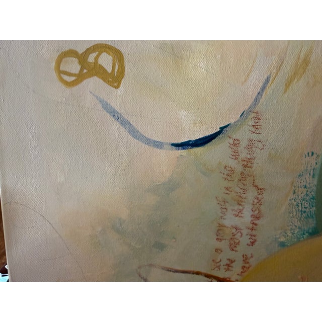 Teal “Lobo Motion” a Wolf Painting by LWren Walraven For Sale - Image 8 of 12