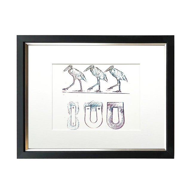 Modern Max Ernst Original Lithograph Untitled 1970 Framed For Sale - Image 3 of 3