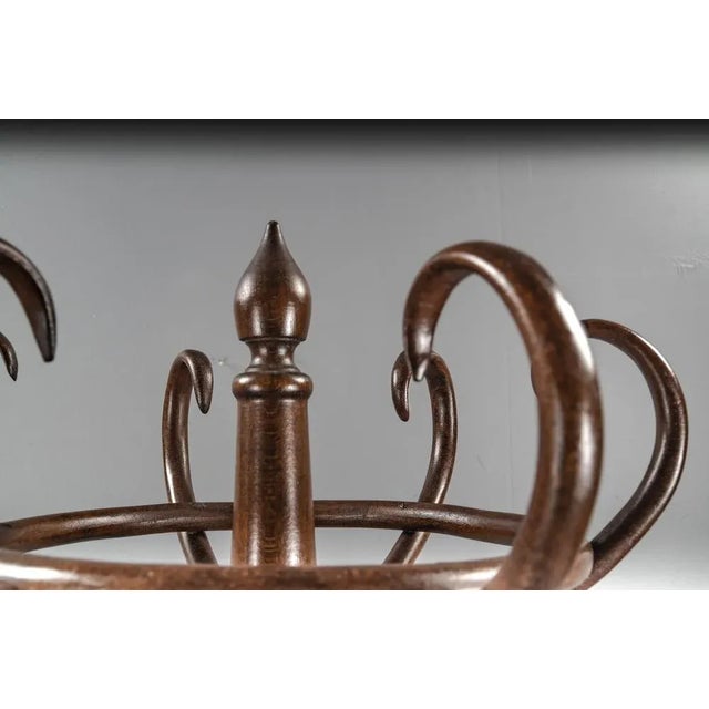 Brown Beech Coat Rack, 1980s For Sale - Image 8 of 13