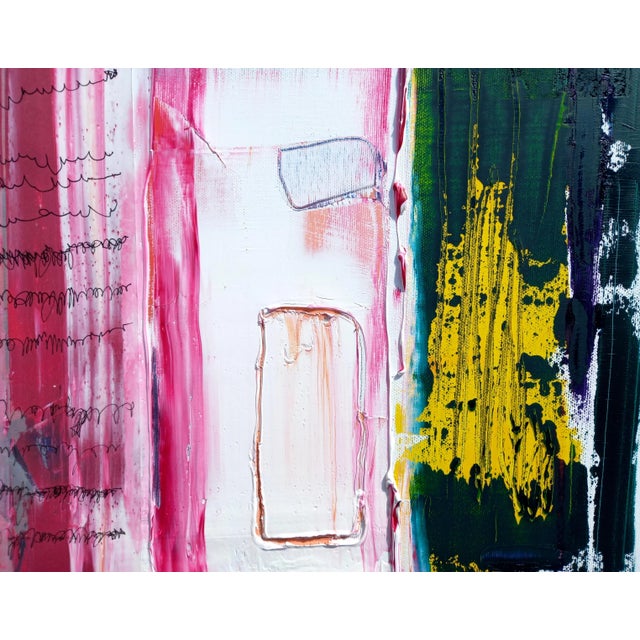 One-of-a-Kind Abstract Oil Paintings - Diptych / Cy Twombly / Robert Motherwell For Sale - Image 4 of 12