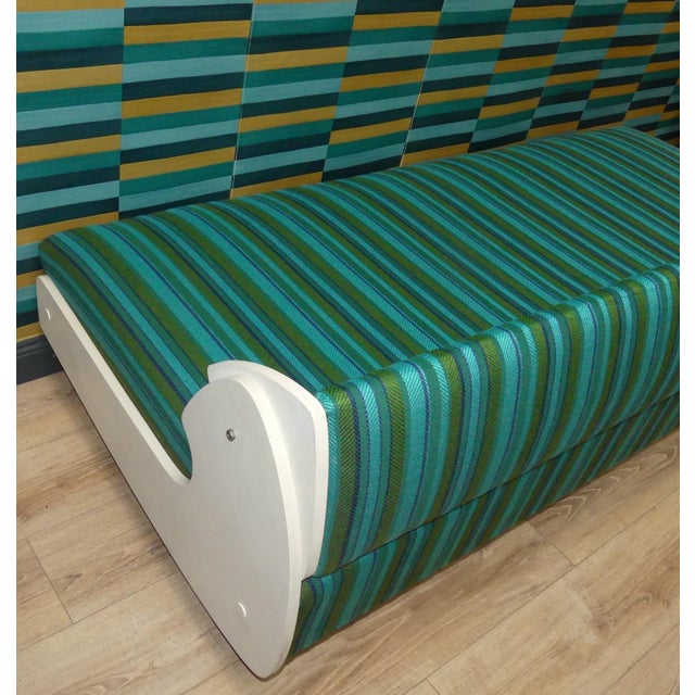 Textile Space Age Daybed Sofa with Storage, 1970s For Sale - Image 7 of 14