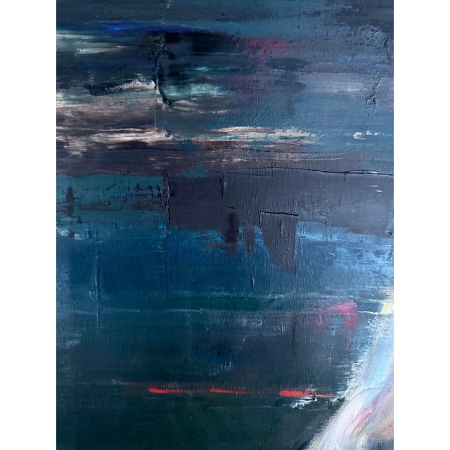 Liubou Sas “Lady Winter “ Original Modern Oil Painting For Sale - Image 4 of 10