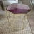Contemporary McCollin Bryan Tallis Table in Rose Quartz and Brass For Sale - Image 3 of 9