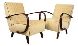Art Deco Armchairs from Interier Praha, 1950s, Set of 2