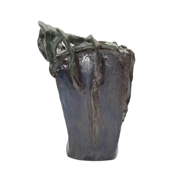 Sculptural Art Ceramic Vase by RB, 1970s For Sale - Image 12 of 12