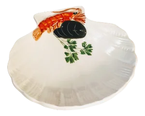 Tre Art Italy Shell Dish Shrimp With Oyster Clam