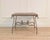Mid 20th Century 1980s French Coffee Table with Old Wind Rose Parquet Top and Wrought Iron Base For Sale - Image 5 of 7