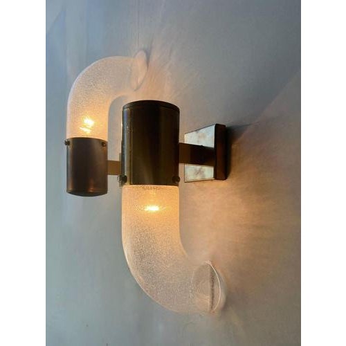 Gold Murano Glass Wall Sconce by Aldo Nason for Mazzega, Italy, 1970s For Sale - Image 8 of 8