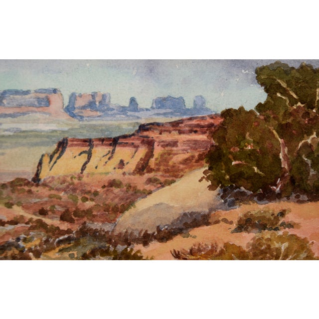 1950s "Monument Valley Arizona" - Desert Landscape by Albert DeRome For Sale - Image 5 of 9