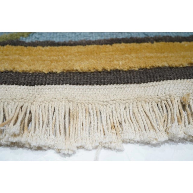 Blue Sumak Manchoria Rug 6'0'' X 9'0'' For Sale - Image 8 of 12