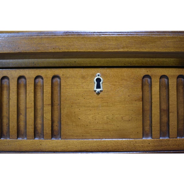 Mid Century Transitional Highboy Fluted Frieze Dresser by Thomasville For Sale - Image 10 of 15