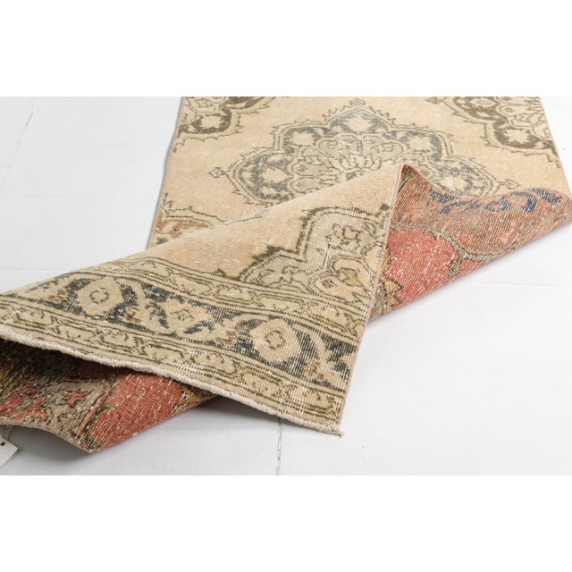 Low Pile Vintage Home Decor Rug For Sale - Image 4 of 9