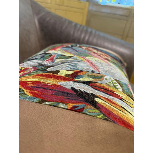 Handmade Mocha Velvet Lumbar Pillow Cover For Sale In Los Angeles - Image 6 of 16