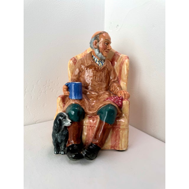 Ceramic Vintage Royal Doulton Figurine ~ “Uncle Ned” ~ Hn 2094 For Sale - Image 7 of 12