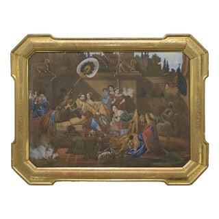 Interior of an Harem, Oil Painting, Late 19th Century For Sale