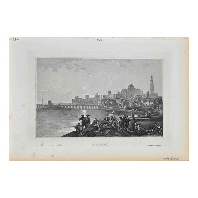 Property D. Publisher, View of Cordova, Lithograph, 19th-Century For Sale