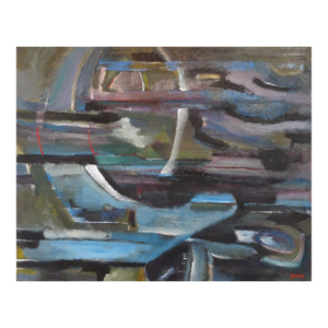 "Seaworthy" Abstract Oil and Acrylic Painting by Scott Spencer