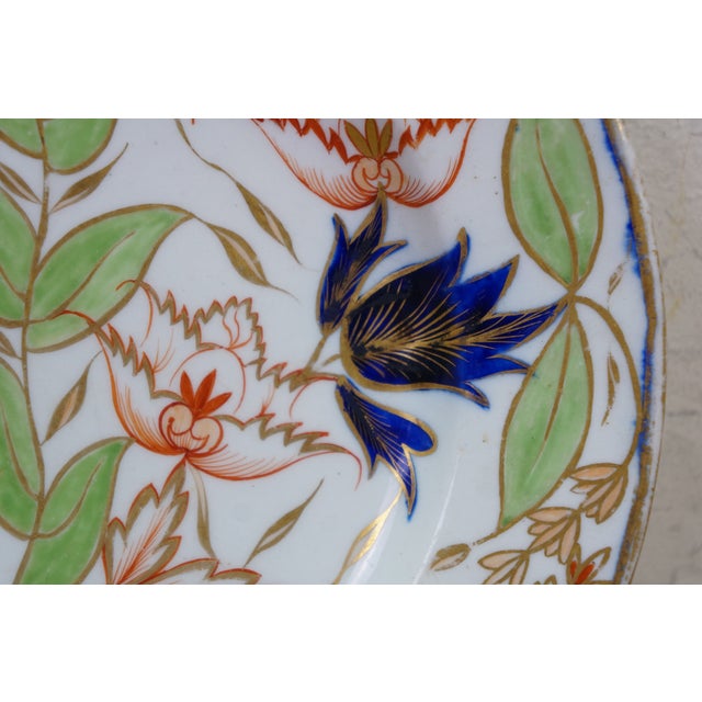 Antique Early 19th Century Coalport Thumb & Finger Imari Plate 9.5" For Sale - Image 10 of 13