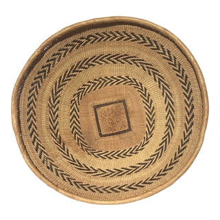 Late 20th Century Handwoven Basket For Sale