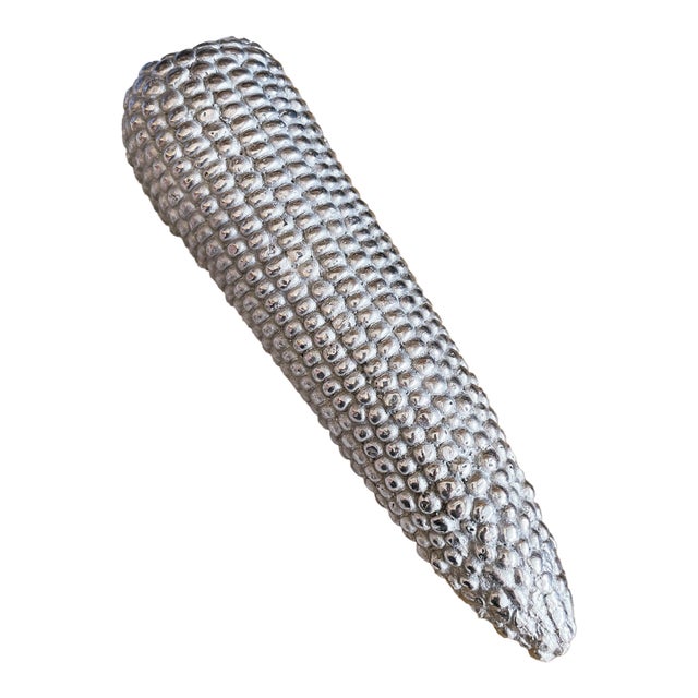 1970s Vintage Maitland-Smith Silvered Bronze Corn For Sale