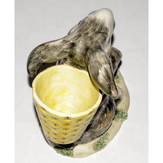 Italian Collectible Handmade Rabbit Bunny Animal Ceramic Figurine Arts & Crafts For Sale In Miami - Image 6 of 14