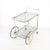 Silver-Plated Metal Serving Cart, 1970s For Sale - Image 15 of 18