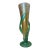 Vintage Hand Blown Muller Aurene Iridescent Rainbow Corn Cob Figural Glass Vase For Sale