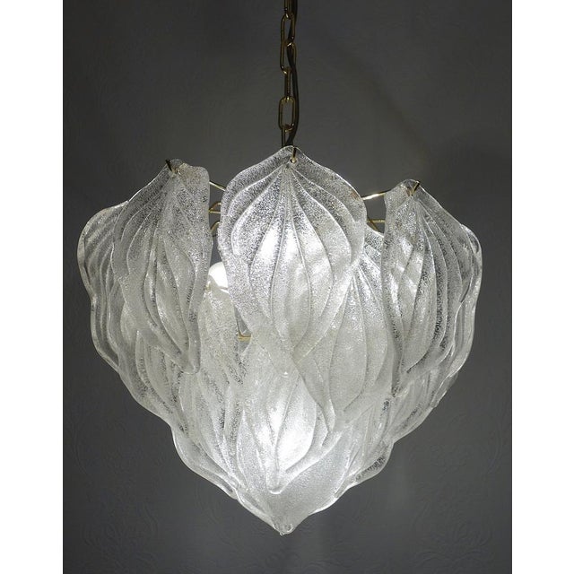 Italian Artischoken Hanging Lamp in Brass and Murano Glass from Novaresi, 1970s For Sale - Image 15 of 17