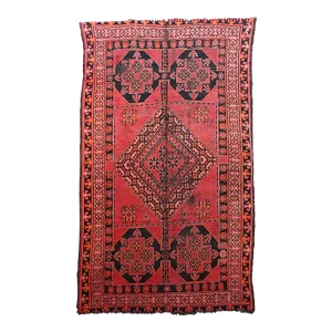 1970's Moroccan Handwoven Rug - 10.4 X 6.2 Ft