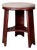 Brazilian Mid-Century Three Legged Round Stool in Hardwood, Cimo For Sale