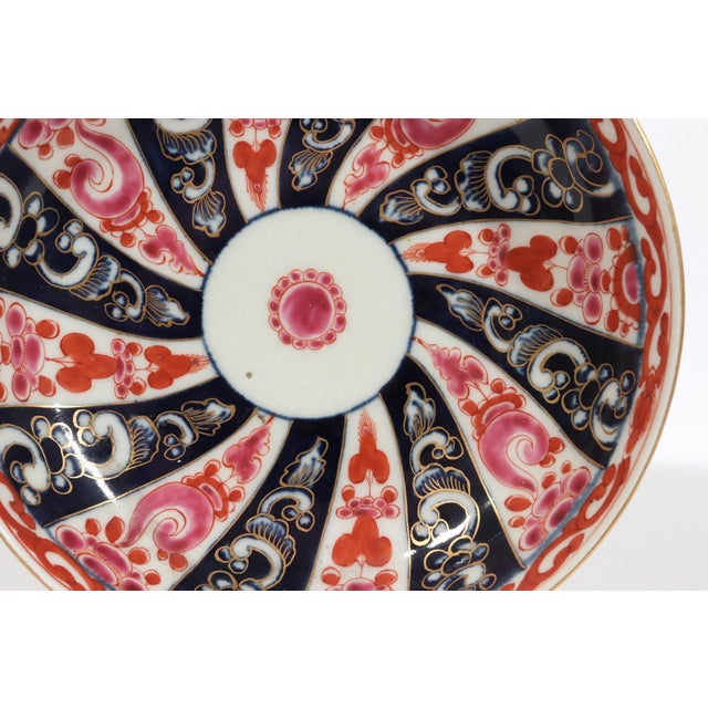 Late 18th Century 18th-Century First Period Worcester Porcelain Queen Charlotte Pattern Large Coffee Cup and Saucer For Sale - Image 5 of 14