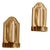 Mid-Century Arts and Crafts Swedish Brass Sconces, Set of 2 For Sale