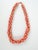 Mid 20th Century Handmade Salmon & White Beaded Statement Necklace For Sale In Seattle - Image 6 of 6