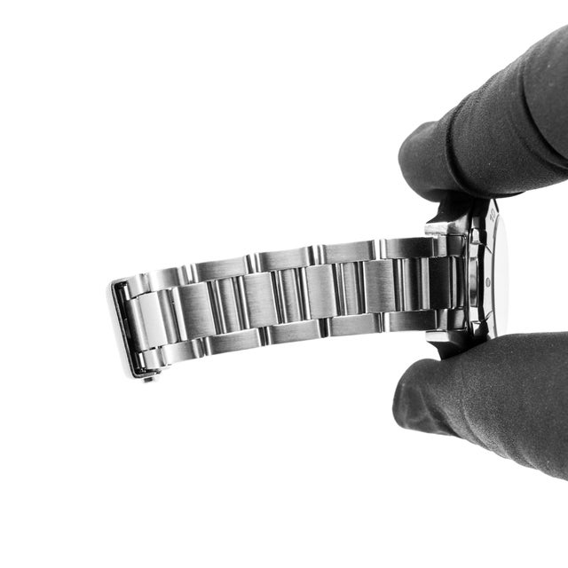 Silver Ladies Tag Heuer Aquaracer 27mm way1410.ba0920 Black Dial Steel Quartz Watch For Sale - Image 8 of 11