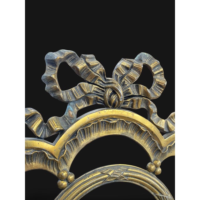 Metal Large Gilt Bronze Photo Frame, France, 1800s For Sale - Image 7 of 13