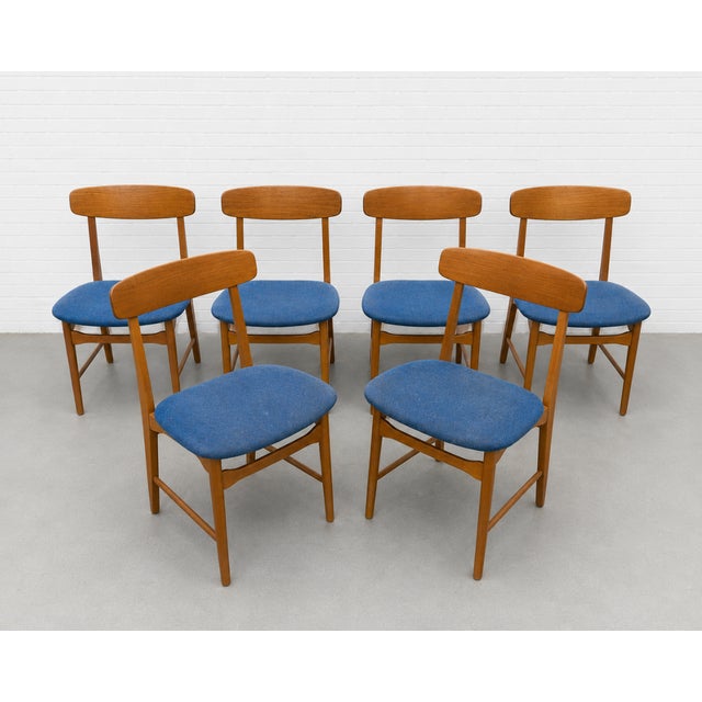 Wood Set of 6 Mid Century Modern Danish Teak Dining Chairs by Farstrup Møbler, 1960s For Sale - Image 7 of 10
