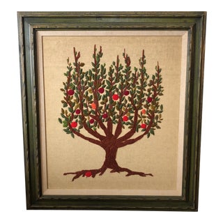 Large Vintage Needlepoint Art For Sale