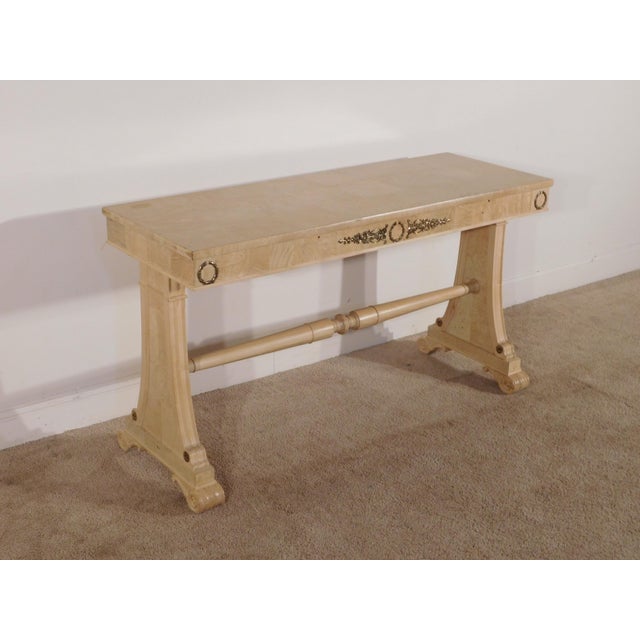 White Rare Henredon Charles X Biedermeier Directoire Empire Dressing Table / Vanity For Sale - Image 8 of 12