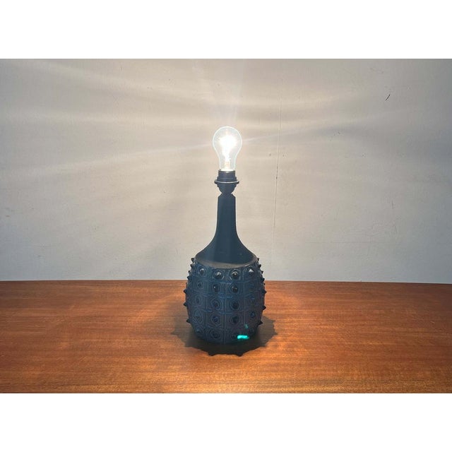 Mid-Century Modern Danish Studio Pottery Table Lamp from Jette Hellerøe, 1960s For Sale - Image 15 of 18