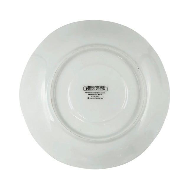 Ceramic Vintage the Greenwich Polo Club Equestrian Cup & Saucer For Sale - Image 7 of 9