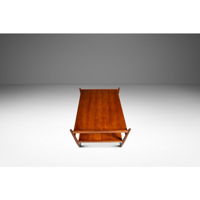 Brown Set of Two (2) Mid-Century Modern 'Suncoast' End Tables in Walnut by Kipp Stewart and Stewart MacDougall for Drexel, Usa, C. 1960s For Sale - Image 8 of 18