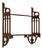 English Mahogany Hanging Wall Shelf, Circa 1950's For Sale