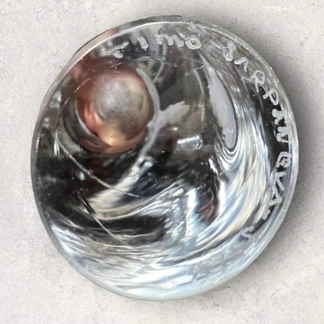 Signed Timo Sarpaneva for Iittala Orkidea (Orchid) Art Glass Vase, Finland For Sale - Image 10 of 12