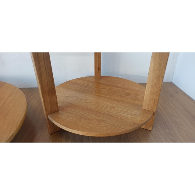 1980s Round Tables with Glass Tops, 1980s, Set of 3 For Sale - Image 5 of 18