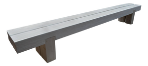 Andrianna Shamaris St. Barts Long Teak Wood Log Bench