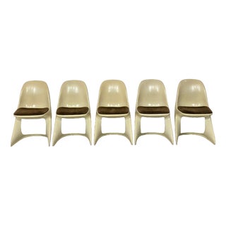 Vintage Space Age Casalino Chairs from Casala, Set of 5 For Sale