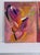 Vintage Contemporary Abstract Expressionism Diptych Original Oil Paintings, a Pair, Magenta, Orange & Plum For Sale - Image 11 of 18