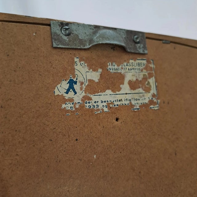 Vintage Danish Wall Mirror, 1950s For Sale - Image 6 of 7