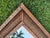 Vintage Serpentine-Top Woven Rattan Wall Mirror For Sale - Image 9 of 10