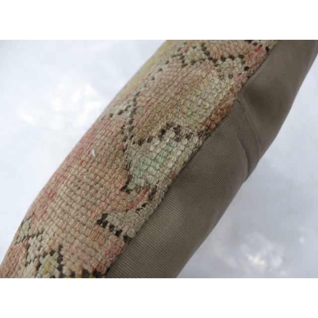 Contemporary Zabihi Collection Pink Anatolian Rug Pillow For Sale - Image 3 of 5